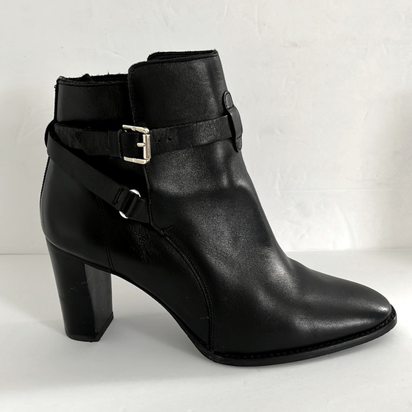 MASSIMO DUTTI by Nordstrom Women LEATHER Ankle Booties Made in Spain Sz 39  8 US - Picture 1 of 8